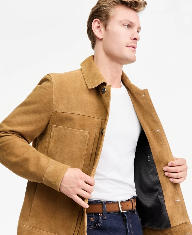 Ted by Baker Men's Suede Trucker Jacket