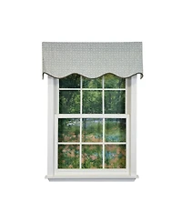 Rlf Home Blast Trimmed Provance Window Valance 100% Cotton Lined Rod Pocket