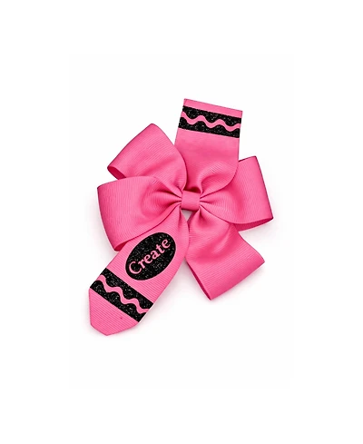 Bits & Bows Little/Big Girls Back-to-School Crayon Hair Bow