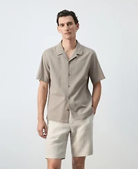 Mango Men's Regular-Fit Cotton Shirt