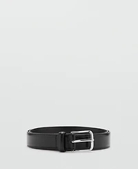 Mango Men's Buckle Leather Belt