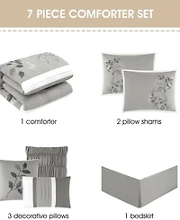 Stratford Park Lucy 7-Pc. Comforter Set, Queen