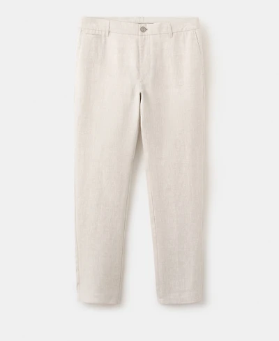 Mango Men's Slim-Fit Linen Pants