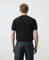 Mango Men's Cotton Regular-Fit T-Shirt