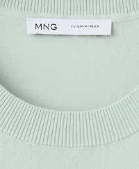 Mango Men's Cotton Fine-Knit T-Shirt