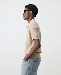 Mango Men's Fine-Knit Cotton Polo Shirt