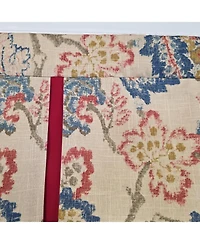Rlf Home Silvia Pleated Window Valance 100% Cotton Rod Pocket