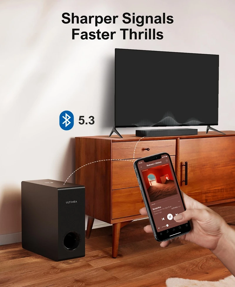 Ultimea Nova S50 2.1-Channel 190W Dolby Atmos Soundbar