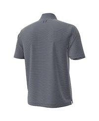 Under Armour Men's Navy/White Notre Dame Fighting Irish Golf Leprechaun Aura Stripe Polo Shirt