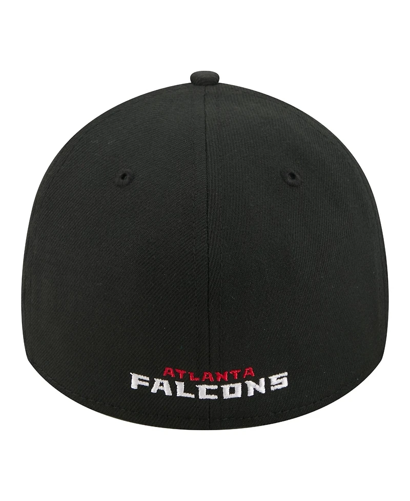 New Era Men's Black Atlanta Falcons Core Team 39THIRTY Flex Hat