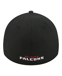 New Era Men's Black Atlanta Falcons Core Team 39THIRTY Flex Hat