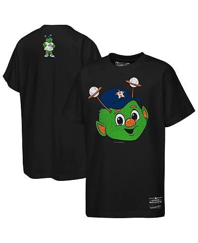Mitchell & Ness Big Boys and Girls Black Houston Astros Face Mascot T-Shirt