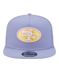 New Era Men's Lavender San Francisco 49ers Bloom A-Frame 9FIFTY Snapback Hat
