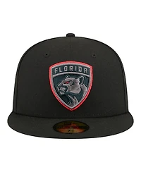 New Era Men's Black Florida Panthers Color Pop 59FIFTY Fitted Hat