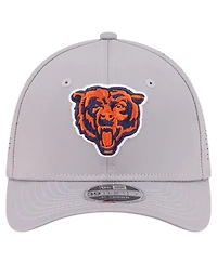 New Era Men's Gray Chicago Bears 39THIRTY M-Crown Flex Fit Hat