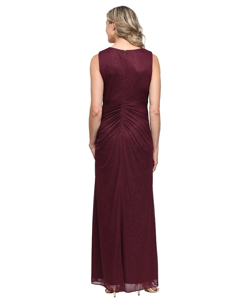Alex Evenings Women's Glitter Mesh Dress