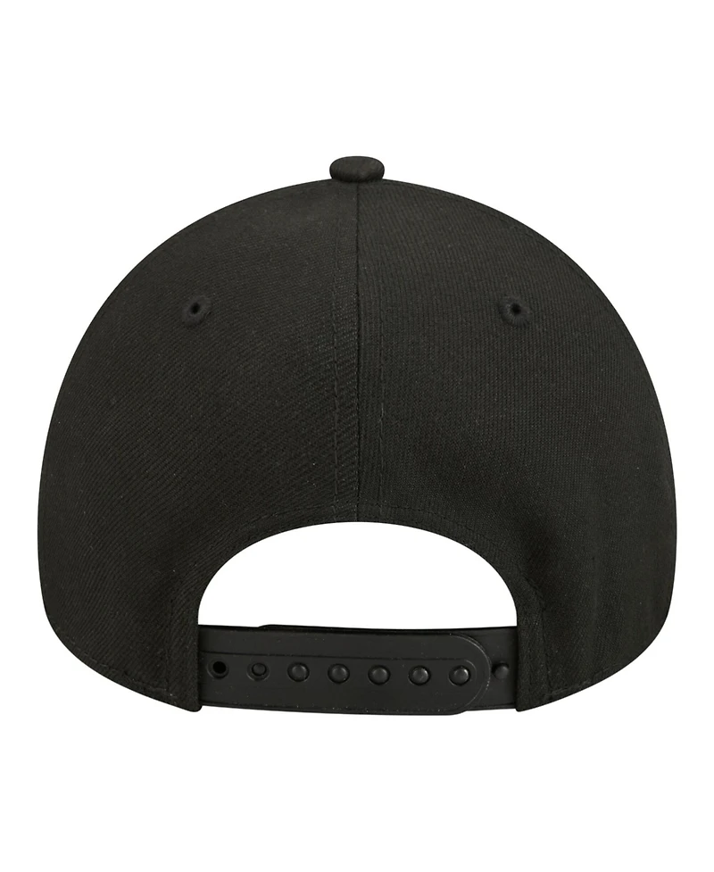 New Era Big Boys and Girls Black Miami Marlins 9FORTY A-Frame Adjustable Hat