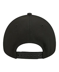 New Era Big Boys and Girls Black Miami Marlins 9FORTY A-Frame Adjustable Hat