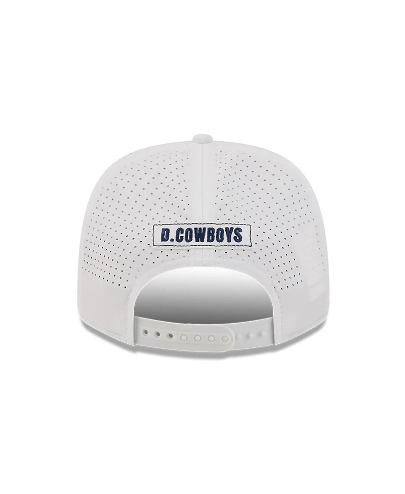 New Era Men's White Dallas Cowboys Name Plate 9SEVENTY Adjustable Hat