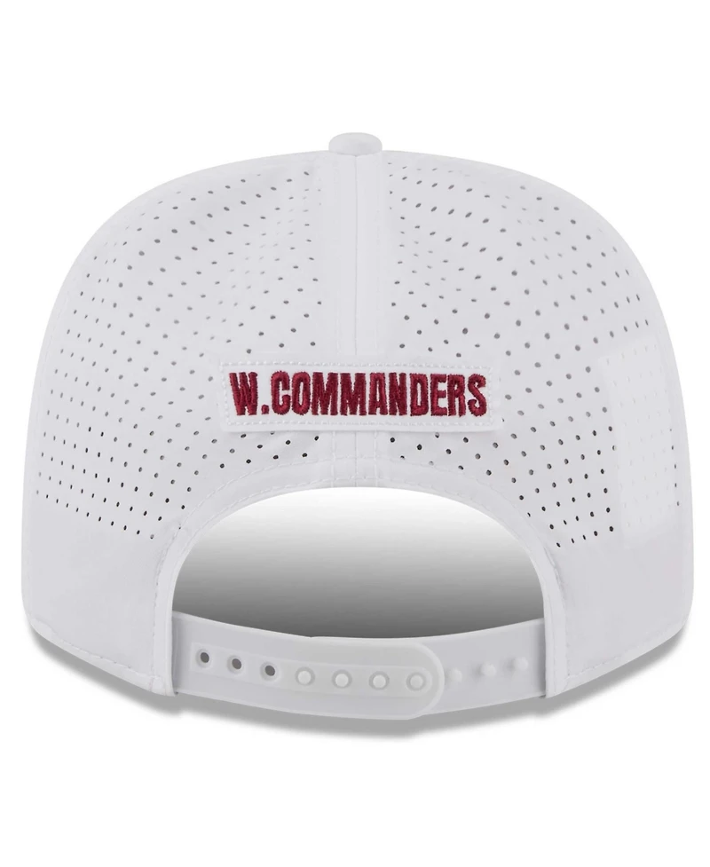New Era Men's White Washington Commanders Name Plate 9SEVENTY Adjustable Hat