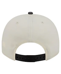New Era Men's Cream/Black Baltimore Ravens Washed A-Frame 9FIFTY Snapback Hat