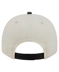 New Era Men's Cream/Black Philadelphia Eagles Washed A-Frame 9FIFTY Snapback Hat