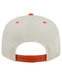 New Era Men's Cream Denver Broncos Oversized Slogan 9FIFTY Snapback Hat