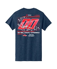 Haas Factory Team Men's Heather Navy Sheldon Creed Road Ranger T-Shirt