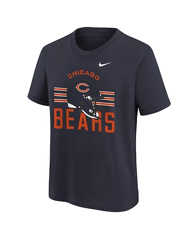 Nike Big Boys and Girls Navy Chicago Bears Team Issue T-Shirt