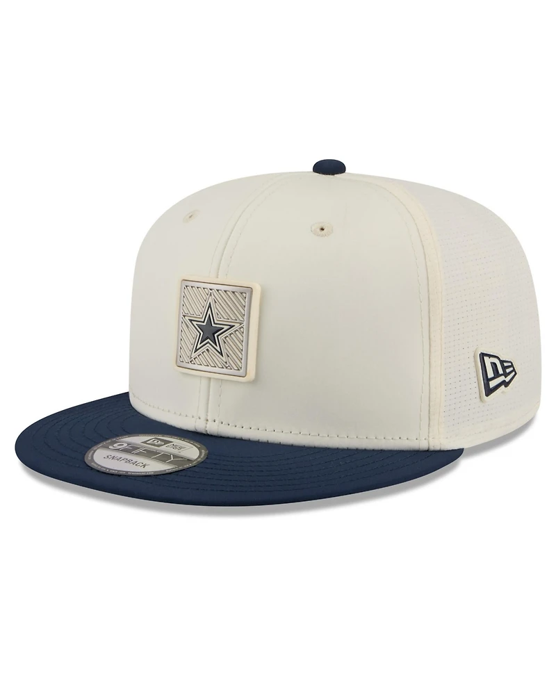 New Era Men's Cream/Navy Dallas Cowboys 2026 Nfl Training Camp 9FIFTY Snapback Hat