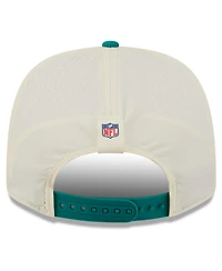 New Era Men's Cream/Aqua Miami Dolphins 2026 Nfl Training Camp 9SEVENTY Adjustable Hat
