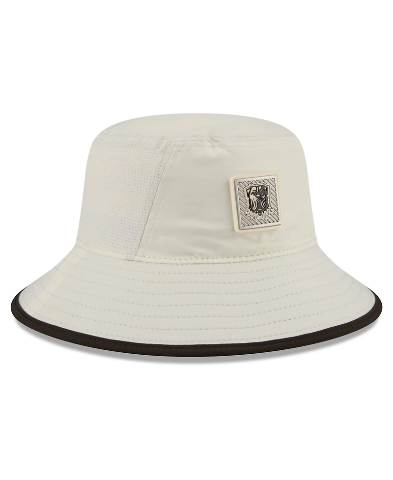 New Era Men's Cream Cleveland Browns 2026 Nfl Training Camp Sport Bucket Hat