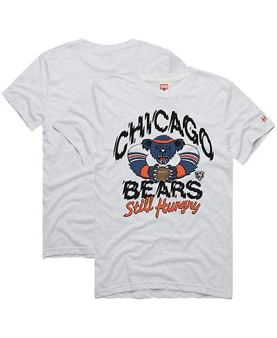 Homage Men's Ash Chicago Bears Nfl x Grateful Dead Tri-Blend T-Shirt