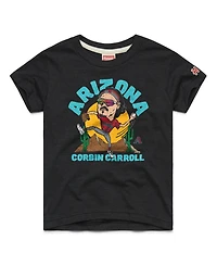 Homage Big Boys and Girls Corbin Carroll Charcoal Arizona Diamondbacks Caricature Tri-Blend T-Shirt
