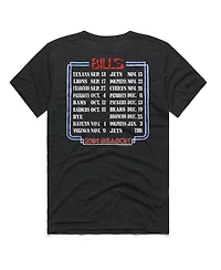 Homage Men's and Women's Charcoal Buffalo Bills 2026 Nfl Schedule Queen Tri-Blend T-Shirt