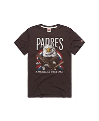 Homage Men's Brown San Diego Padres America's Pastime Tri-Blend T-Shirt