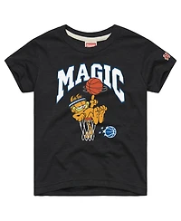 Homage Big Boys and Girls Garfield x Charcoal Orlando Magic Tri-Blend T-Shirt