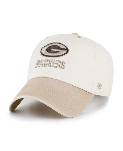 '47 Brand Men's Natural/Tan Green Bay Packers Neutral Terrain Clean Up Adjustable Hat
