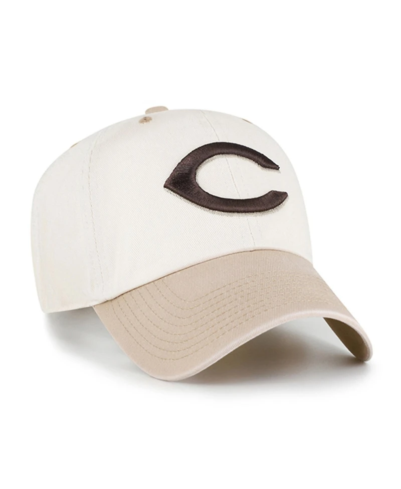 '47 Brand Men's Natural/Tan Cincinnati Reds Neutral Terrain Clean Up Adjustable Hat