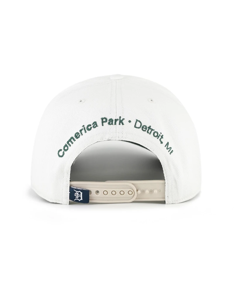 '47 Brand Men's White/Green Detroit Tigers Flora Gallery Hitch Adjustable Hat