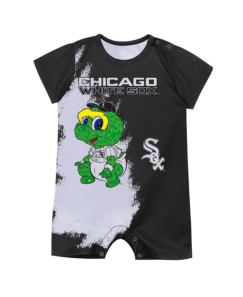 Outerstuff Baby Boys and Girls Black Chicago White Sox Mascot Bodysuit
