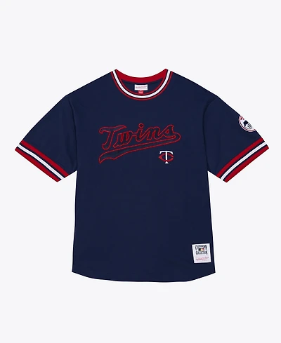 Mitchell & Ness Men's Navy Minnesota Twins Wild Pitch Ringer T-Shirt