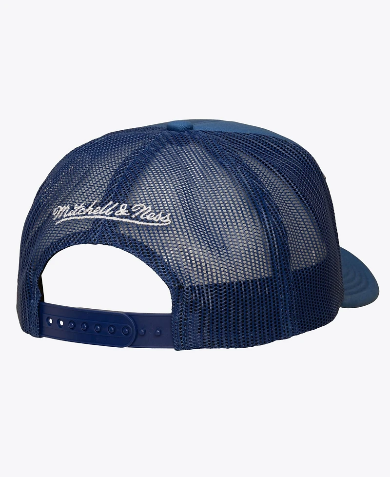 Mitchell & Ness Men's Blue New York Rangers Head Coach Trucker Adjustable Hat
