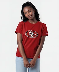 Champion Women's Scarlet San Francisco 49ers Logo T-Shirt
