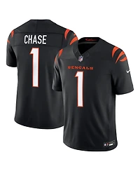 Nike Men's Ja'Marr Chase Black Cincinnati Bengals Vapor F.u.s.e. Stitched Limited Jersey