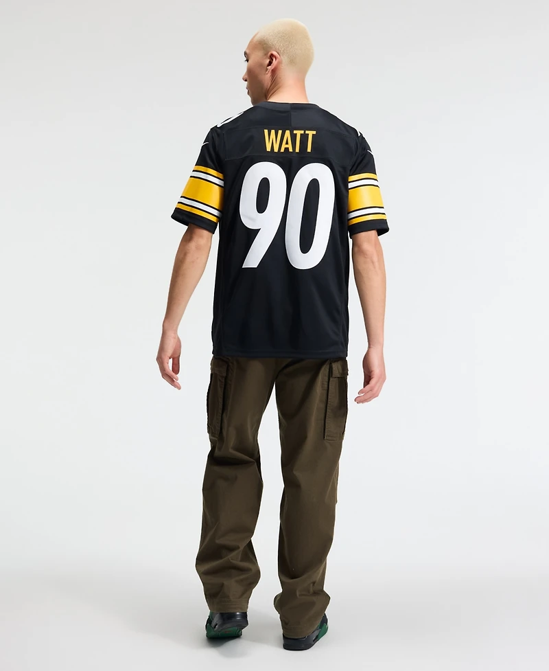 Nike Men's T.j. Watt Black Pittsburgh Steelers Vapor F.u.s.e. Stitched Limited Jersey