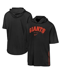 Nike Big Boys and Girls Black San Francisco Giants Dri-fit Hooded T-Shirt