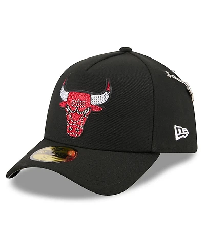 New Era Men's Black Chicago Bulls 2026 Nba Draft On-Stage Crystal A-Frame 59FORTY Fitted Hat