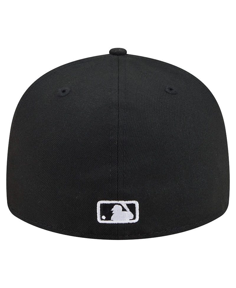 New Era Men's Black San Francisco Giants Americana Bald Eagle Pre-Curved 59FIFTY Fitted Hat