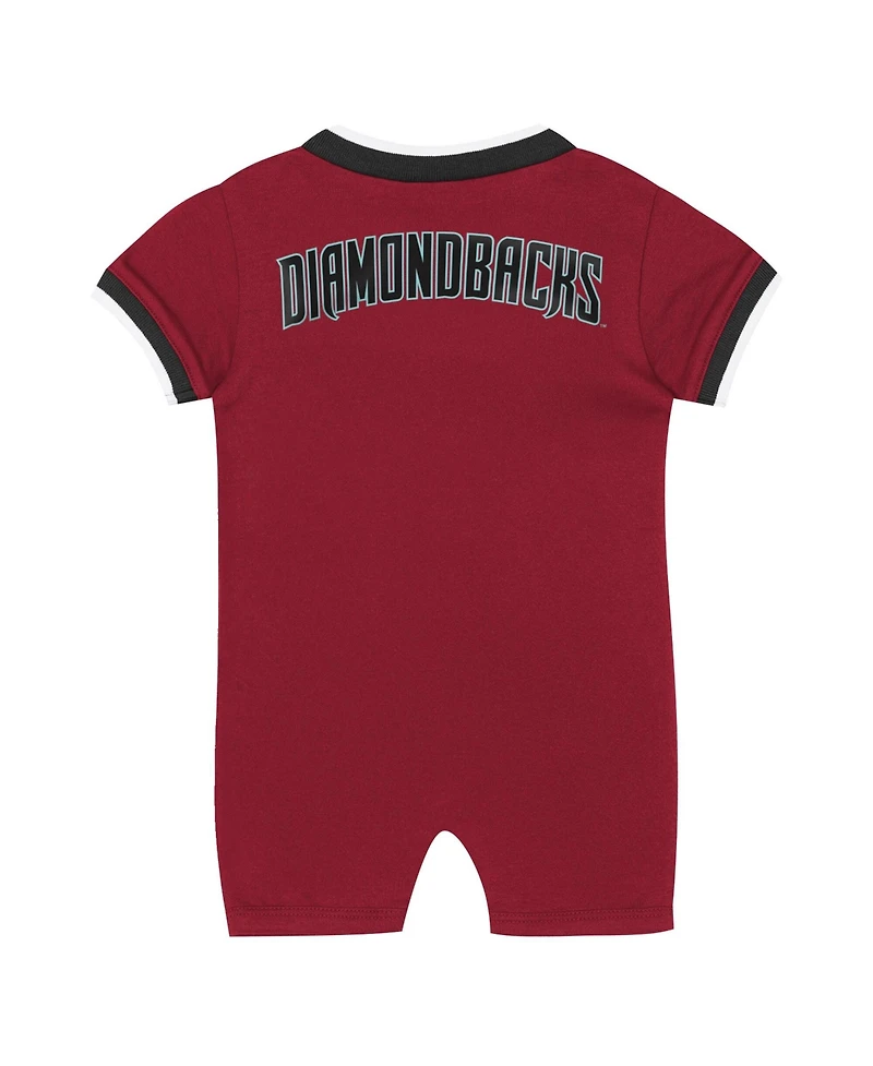 Outerstuff Baby Boys and Girls Red Arizona Diamondbacks Pinch Coverall Shorts